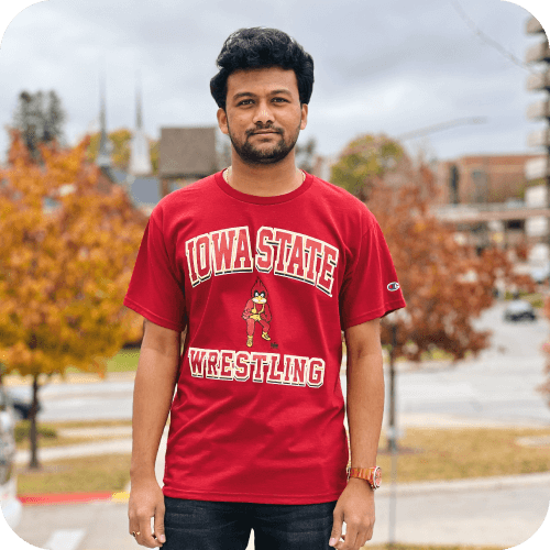 Champion Iowa State Wrestling Cy Cardinal Short Sleeve T-Shirt